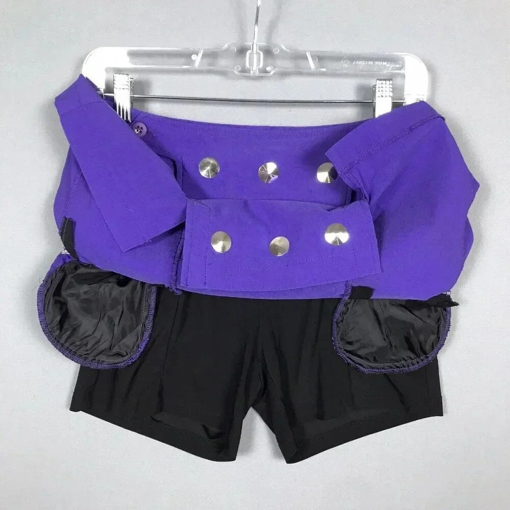 Jamie Sadock Skort Size 2 Silver Disc Studded Stretch Pockets Golf Pickleball - Picture 2 of 14